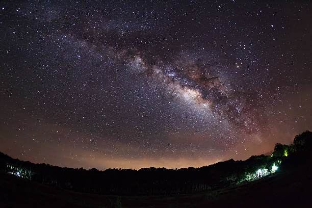 istock milky way, Long exposure photograph, with grain 502261222