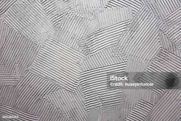 Concrete Surface With Striped Relief Stock Photo - Download Image Now - Textured, Construction Industry, Plaster