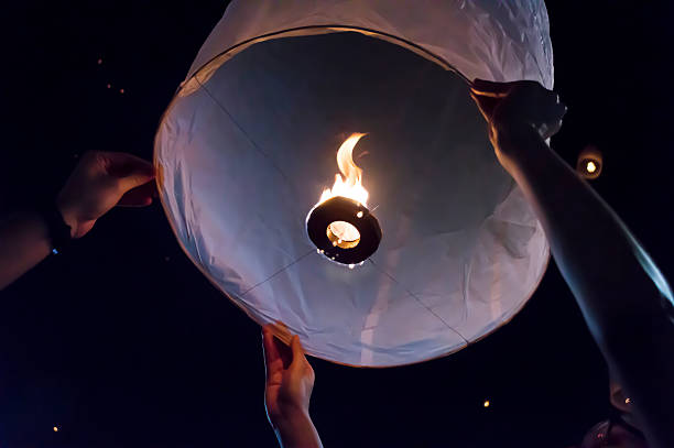 istock Festival Loi Krathong - full moon day 502261592