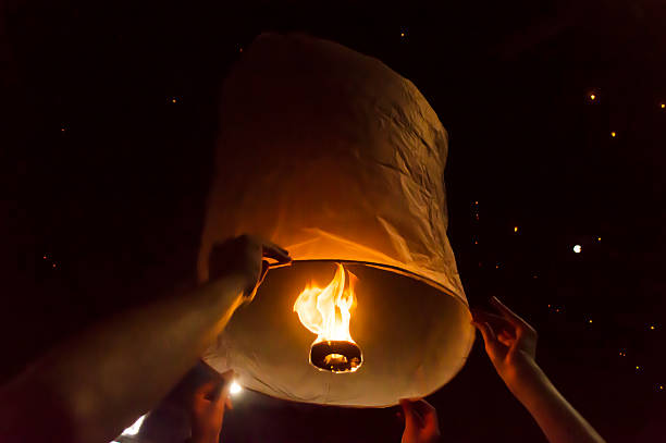 istock Festival Loi Krathong - full moon day 502261650