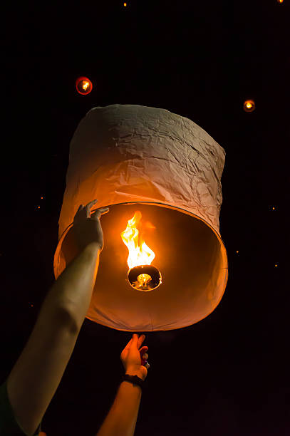 istock Festival Loi Krathong - full moon day 502261698