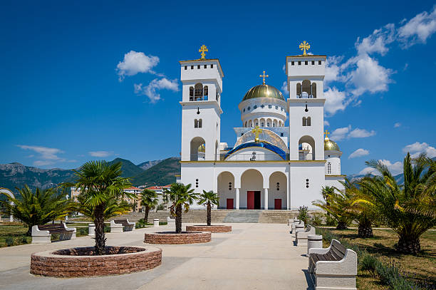cathedral of st jovan vladimir in montenegro - bar 個照片及圖片檔