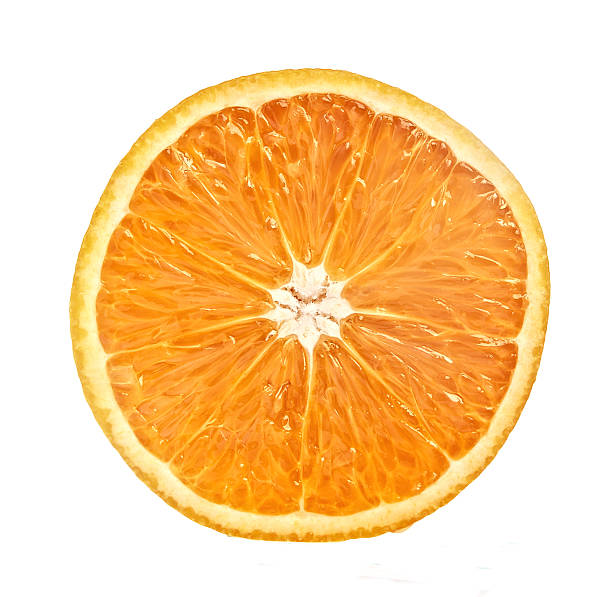 istock Half of orange isolated on white background 502273539
