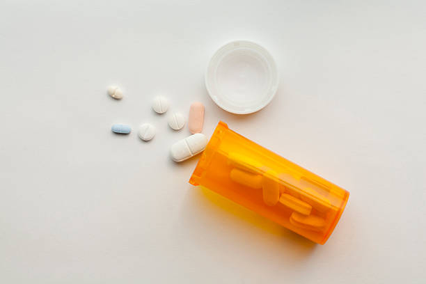details - pill capsule prescription pill bottle stock-fotos und bilder