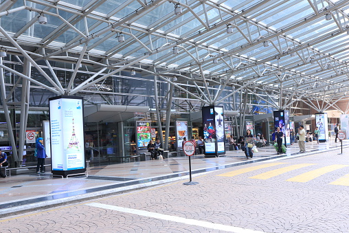 Kuala Lumpur Malaysia - 25 May, 2014: Toursits and local people commute at KL Sentral Station in Kuala Lumpur Malaysia.