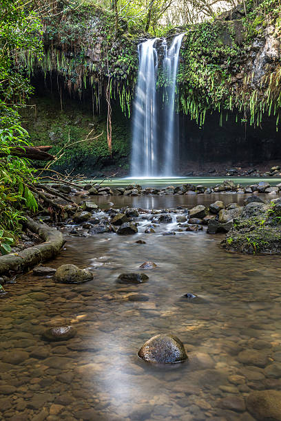 istock Morning sunlight at twin falls 502274857