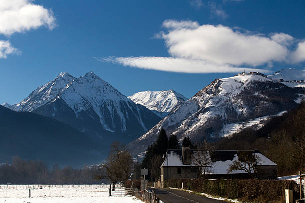 istock Winter landscape village 502281354