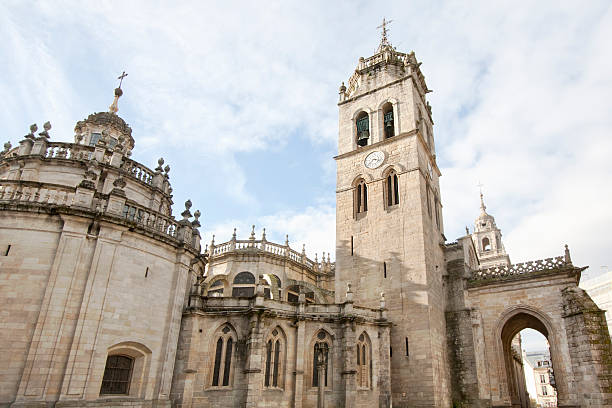 Ancient catholic cathedral in Lugo, Galicia, Spain. 