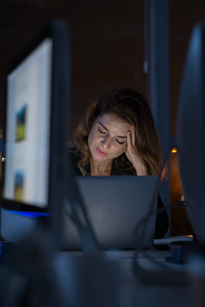 istock Exhausted business woman 502284590