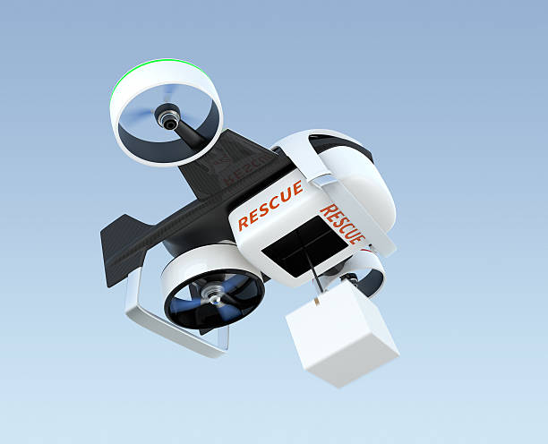 istock Hybrid drone hovering in the sky, 502284652