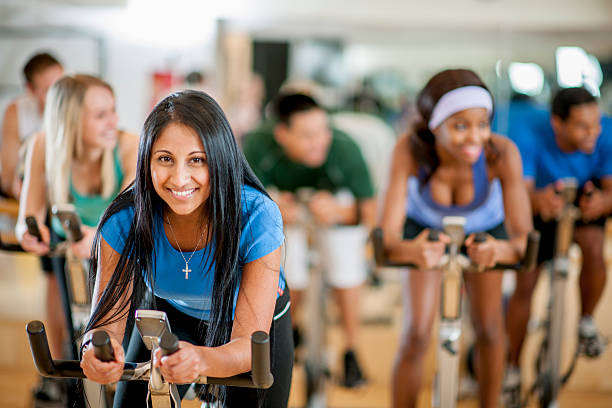 istock Group of Young Adults Cycling Together 502286562
