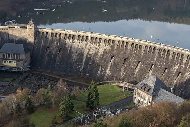 edersee dam germany in the winter