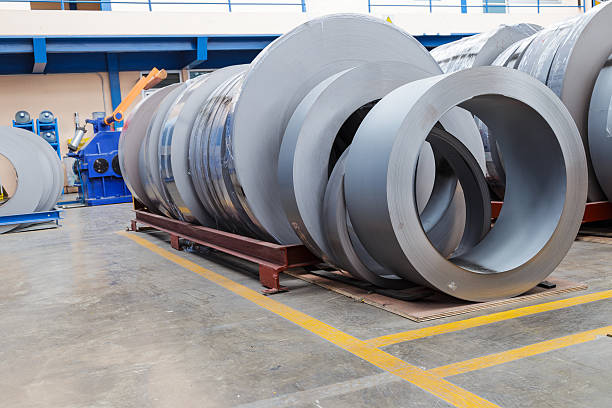 istock Rolls of metal sheet  for production 502288716