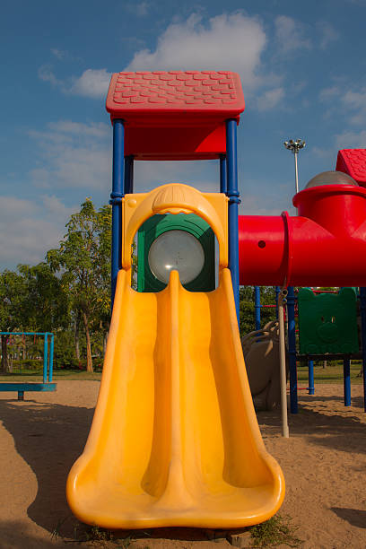 istock children playground in park , 502290892