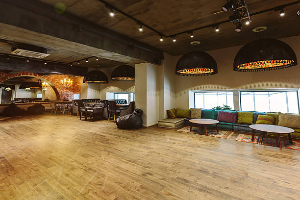 istock Loft interior design, wooden floor 502290908