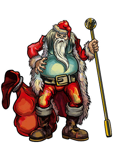 Poor Santa 50+ Evil Santa Claus Clip Art Stock Illustrations, Royalty-Free Vector ...
