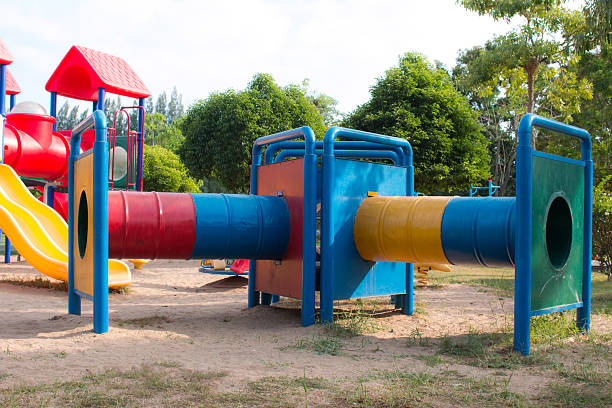 istock children playground in park , 502294654