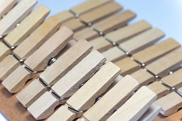 istock Wooden Cloth Pegs 502295104