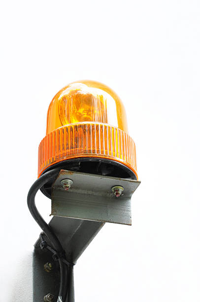 istock Revolving amber light as a beacon or siren 502297937