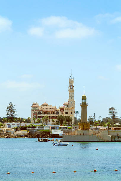 Montaza Palace and lighthouse ,Alexandria, Egypt. Montaza Palace and lighthouse ,Alexandria, Egypt. egypt palace stock pictures, royalty-free photos & images