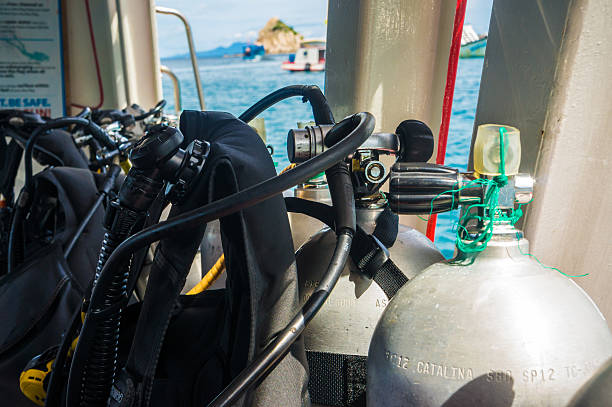 istock Oxygen air Tanks and Gear for Scuba Diving 502298540
