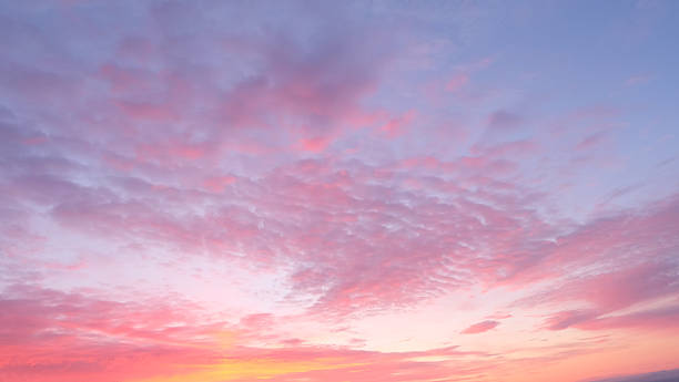 Sunny sky abstract background, beautiful cloudscape, on the heaven stock photo