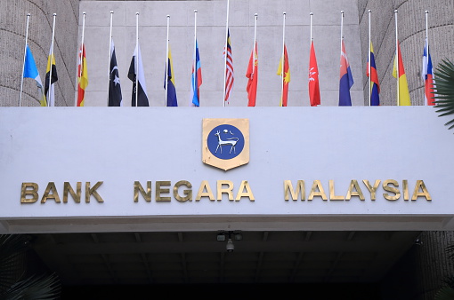 Kuala Lumpur Malaysia - 30 May, 2014:Central bank of Malaysia, Bank Negara building in Kuala Lumpur Malaysia.