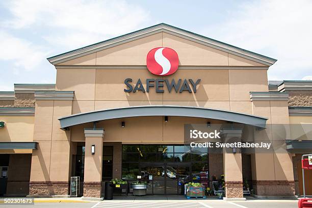 Safeway Grocery Store Stock Photo - Download Image Now - Safeway, Food, Market - Retail Space