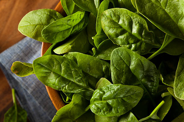 istock Raw Green Organic Baby Spinach 502301987
