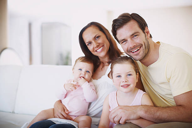 istock Proud parents of two beautiful daughters 502303941
