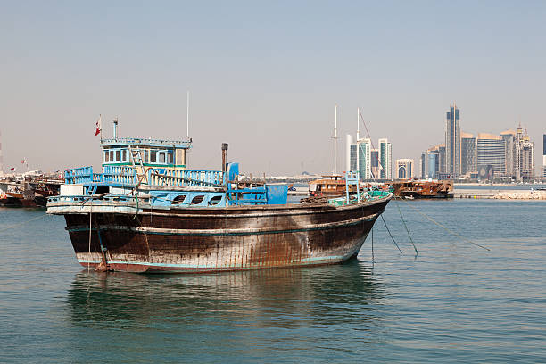 istock Traditional dhow in Doha, Qatar 502312128