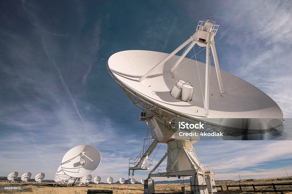 Satellite Array - VLA The Very Large Array at desert 2015 Stock Photo