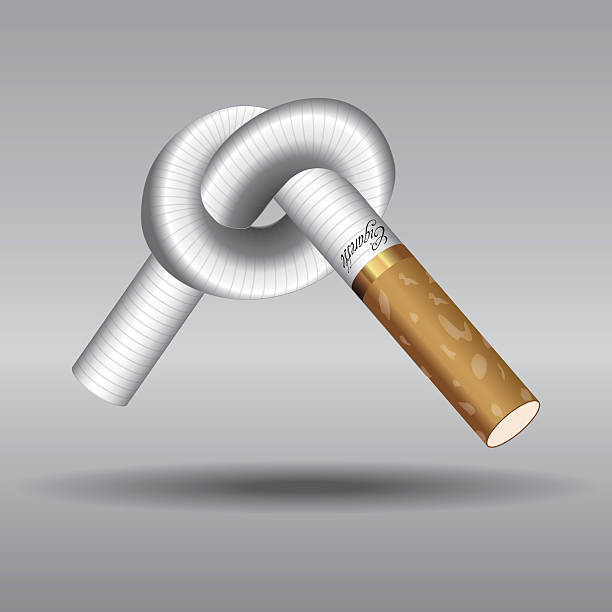 quit для некурящих - ideas tobacco product addiction anti smoking stock illustrations