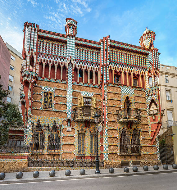 Casa Vicens in Barcelona stock photo