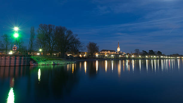 istock Radolfzell blue hour winter 2015 with harbour lights 502315500