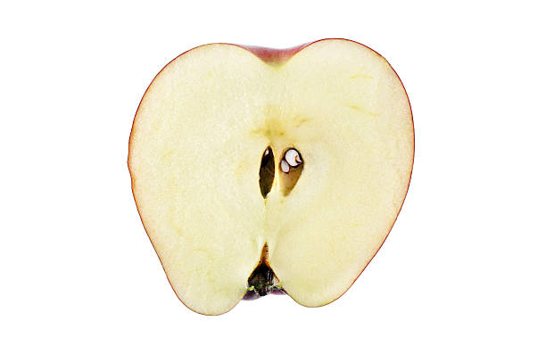 istock half of red apple on white background 502318994