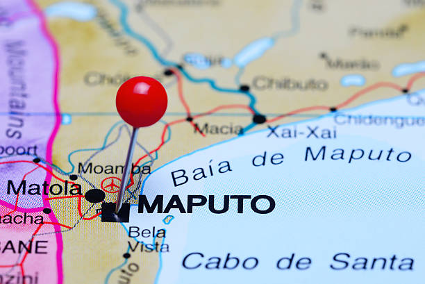 istock Maputo pinned on a map of Africa 502320574