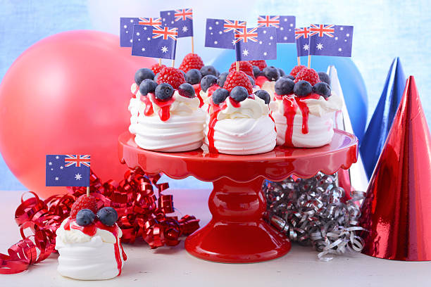 istock Australian Mini Pavlovas and flags 502321724