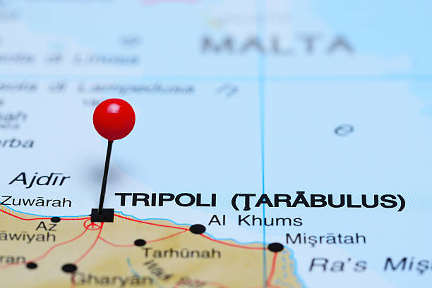 istock Tripoli pinned on a map of Africa 502322186