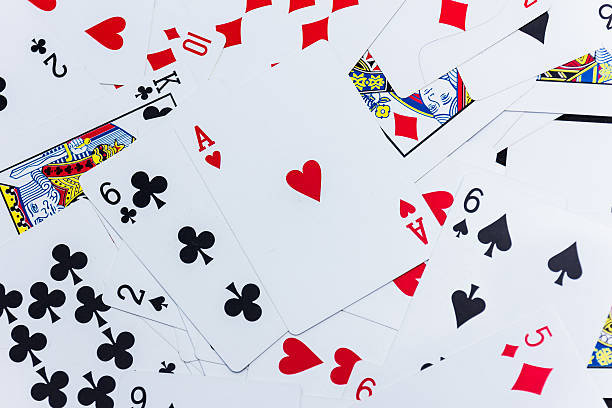 istock Lot of dusty old playing cards. 502324582