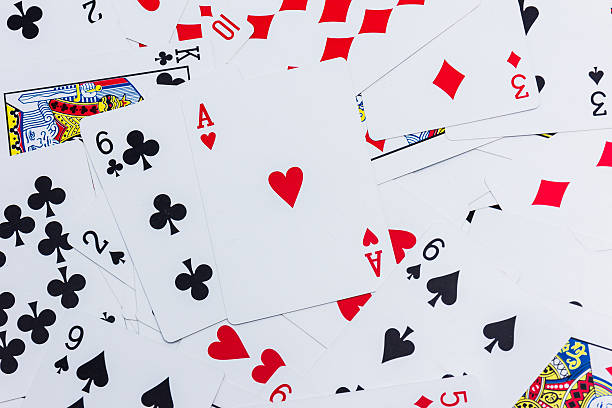 istock Lot of dusty old playing cards. 502324706