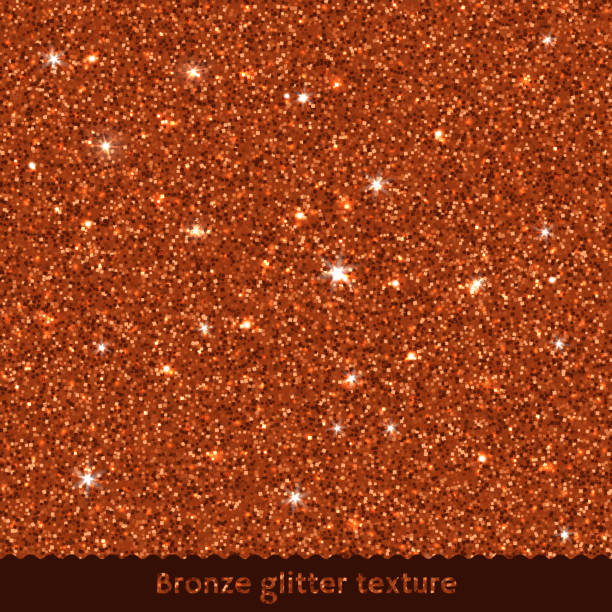 illustrazioni stock, clip art, cartoni animati e icone di tendenza di trama o sfondo glitter bronzo - skill vibrant color vector backgrounds arts abstract