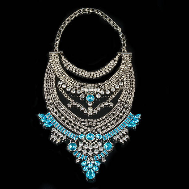 istock necklace on a black background 502327544