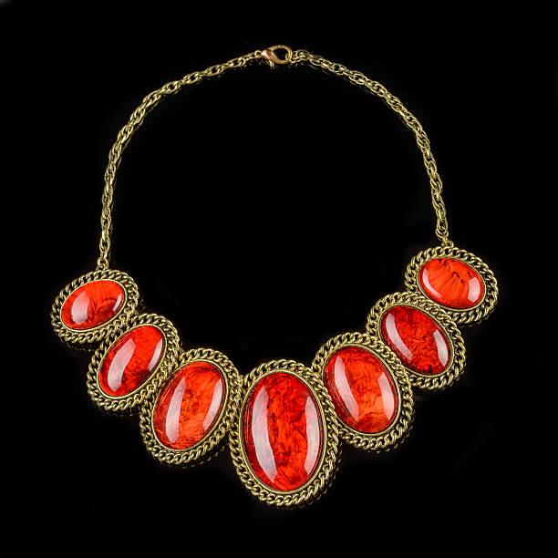 istock necklace on a black background 502327918