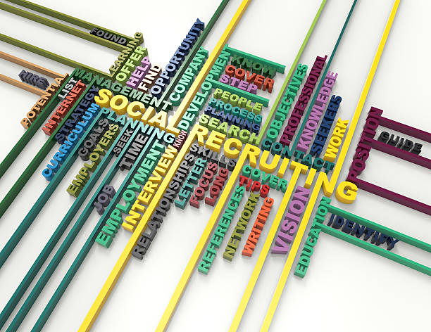 istock Social Recruiting 3d word concept 502328830