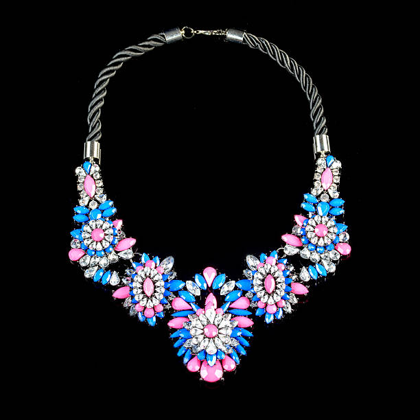 istock necklace on a black background 502329714