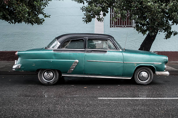 istock Classic car parked on the street 502330000