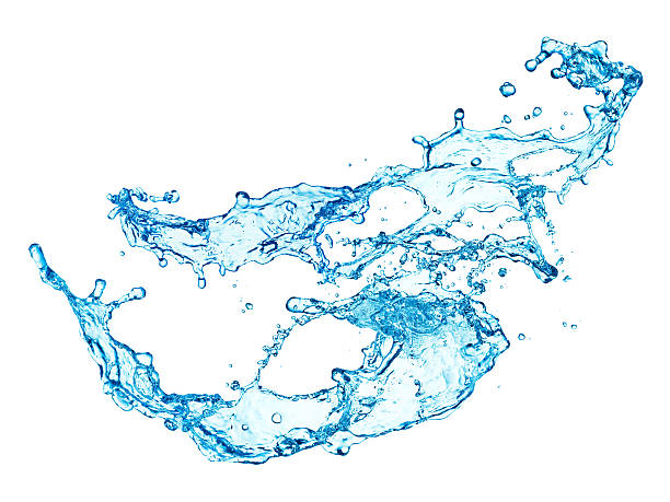 istock blue water splash isolated on white background 502345341