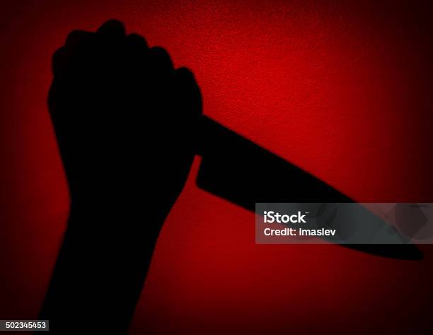 Psycho Murder Stock Photo - Download Image Now - In Silhouette, Knife - Weapon, Murder