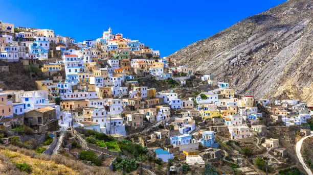 Beautiful Villages Of Greece,Olimbos,Karpathos Island.